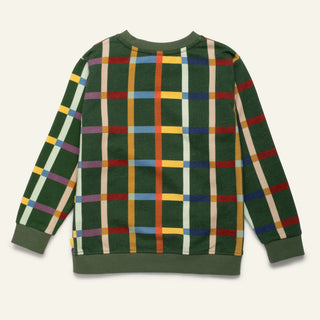 Fall Grid Sweatshirt Mon Coeur on Design Life Kids