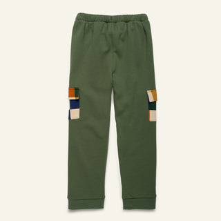 Green Checkered Pocket Jogger Mon Coeur on Design Life Kids
