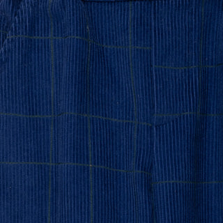 Navy Grid Corduroy Mon Coeur on Design Life Kids