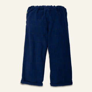 Navy Grid Corduroy Mon Coeur on Design Life Kids