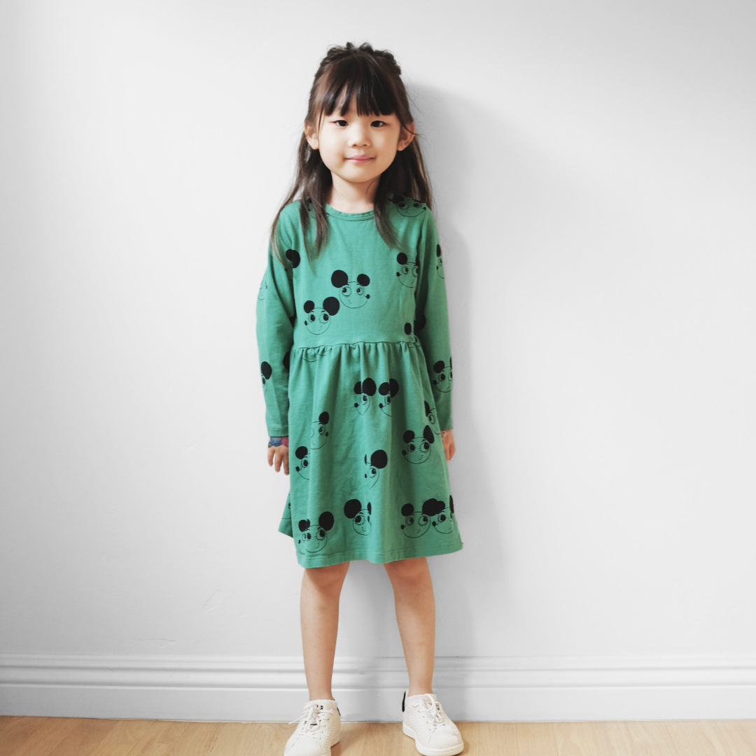 mini rodini mouse dress Kids Mini Rodini Mouse Long Sleeve Dress - Prints