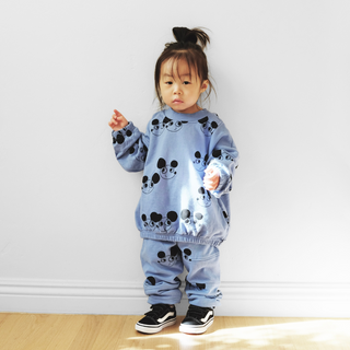 Mini Rodini Blue Ritzratz Mouse Sweatshirt and Sweatpants on Design Life Kids