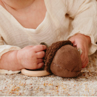 Acorn Rattle Toy for babies and toddlers on DLK