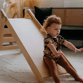 Wooden Montessori PlayRamp Slide at Design Life Kids