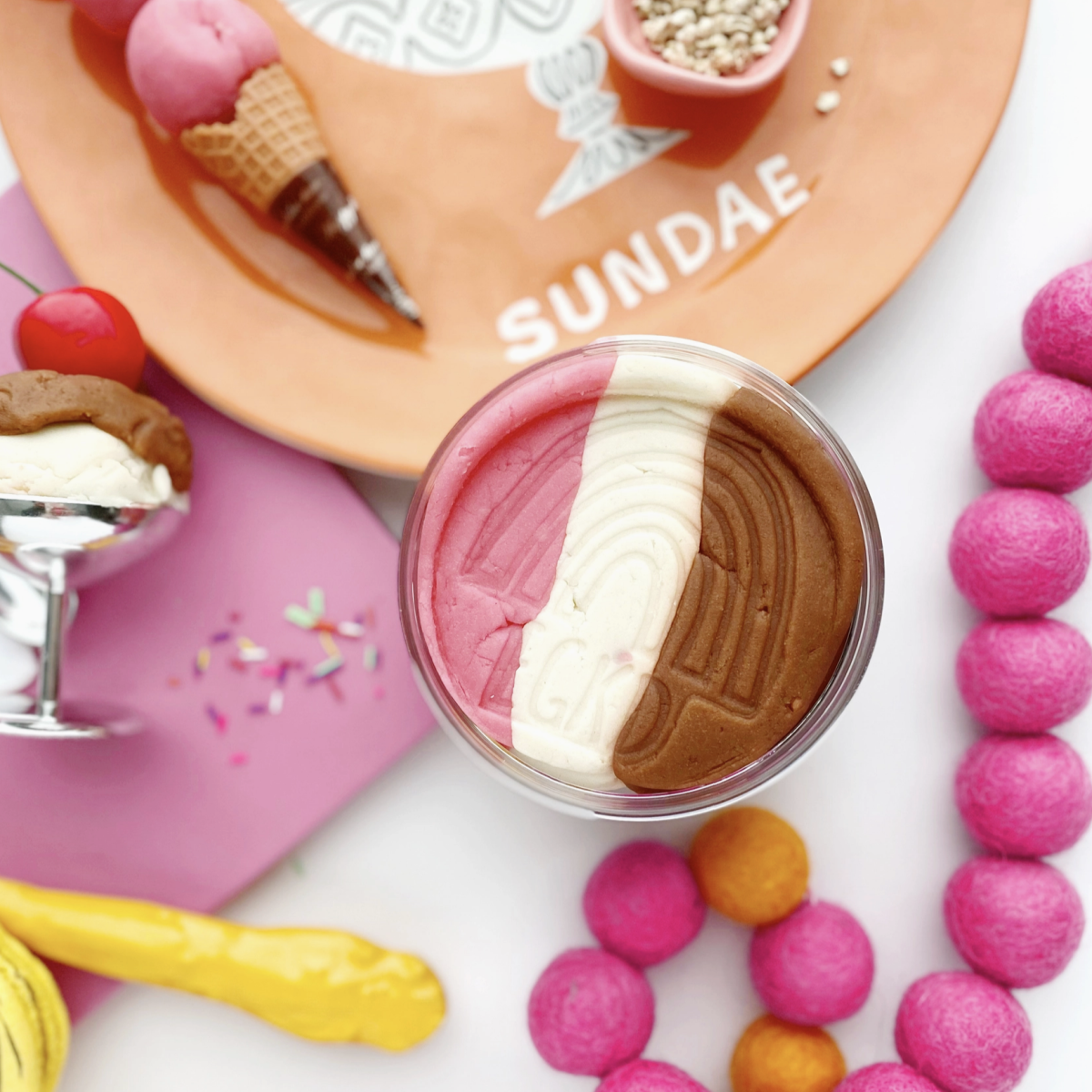 Ice Cream Playdough Kit on DLK – Design Life Kids