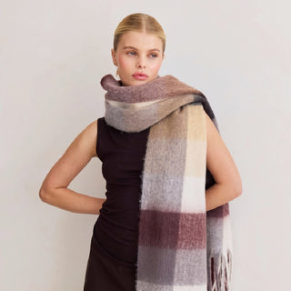 Check Reykjavik Scarf - 100% Recycled Materials at DLK