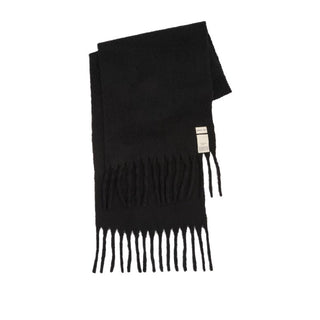 Luxurious Black Reykjavik Scarf - 100% Recycled Materials at DLK