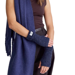 Blue Reykjavik Gloves - 100% Recycled Materials at DLK