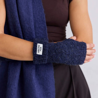 Blue Reykjavik Gloves - 100% Recycled Materials at DLK