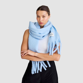 Glacier Blue Stockholm Scarf - 100% Recycled Materials at DLK