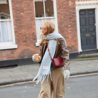 Glacier Blue Stockholm Scarf - 100% Recycled Materials at DLK