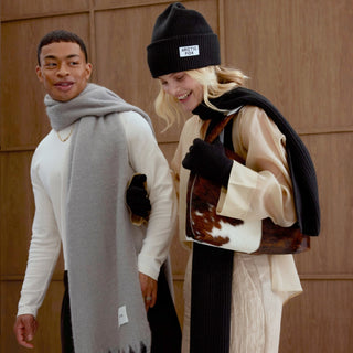 Ultimate Grey Reykjavik Scarf - 100% Recycled Materials at DLK