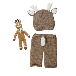 Holiday Knit Baby Reindeer Gift Set at Design Life Kids