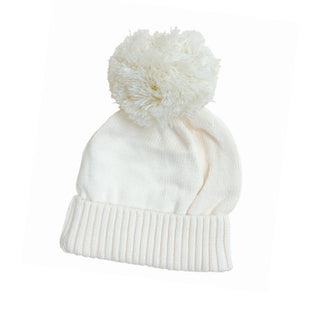 Organic Baby Pom Pom Beanie at Design Life Kids