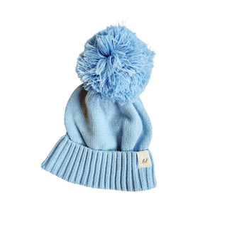 Organic Baby Pom Pom Beanie at Design Life Kids