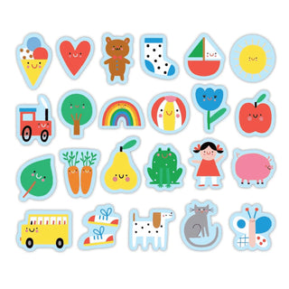 Colorful Shaped Wooden Magnets  at DLK