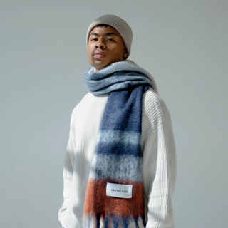 Lagoon Check Reykjavik Scarf at DLK