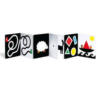 High Contrast, fold out, Black & White Board Book at DLK