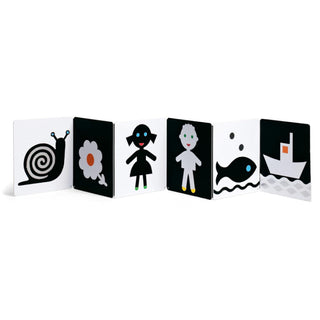High Contrast, fold out, Black & White Board Book at DLK