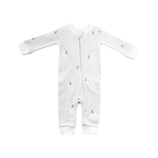 Blueberry Hill Teddy Bear Baby Romper at Design Life Kids