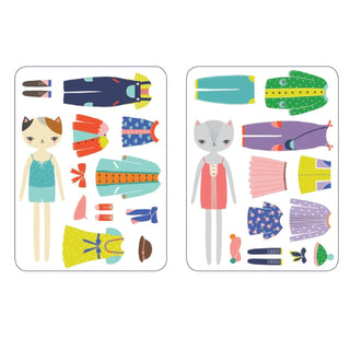 Cat Fashion Magnetic Figures Playset at Design Life Kids