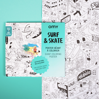 Coloring Poster - Surf & Skate on Design Life Kids