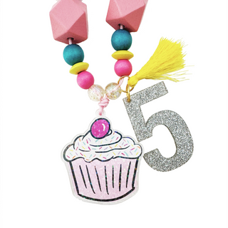 5th Birthday Cupcake Necklace on DLK