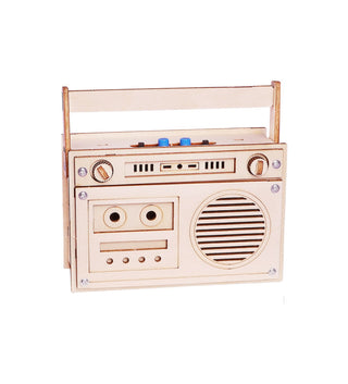 Wooden Voice Recording Boombox STEM Kit on Design Life Kids