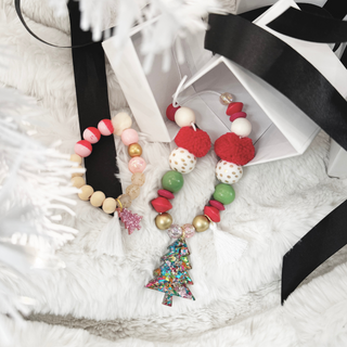 Christmas Tree Necklace and Bracelet Hazel & Ollie on Design Life Kids