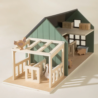 Wooden Farmhouse & Accessories Set Coco Village on Design Life Kids
