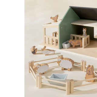 Wooden Farmhouse & Accessories Set Coco Village on Design Life Kids