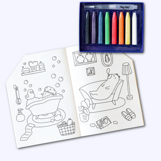 Jaq Jaq & Friends House Coloring Book on DLK