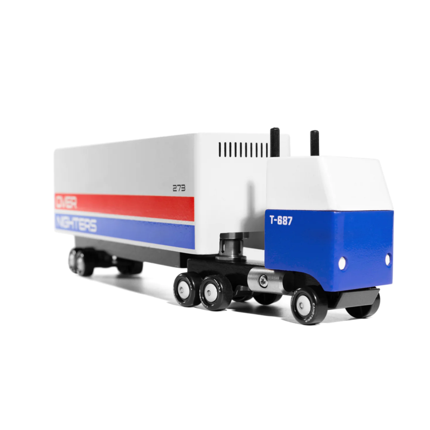 Candylab Wooden Toy Cars Big Rig Overnighters Semi Truck Design