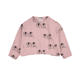 Bobo Choses Smiling Cat Cropped Top for kids at DLK 