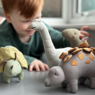 ThreadBear Steggy Linen Dinosaur Toy for kids on DLK
