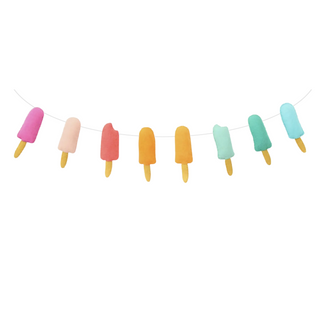 Colorful Popsicle Felt Garland on DLK