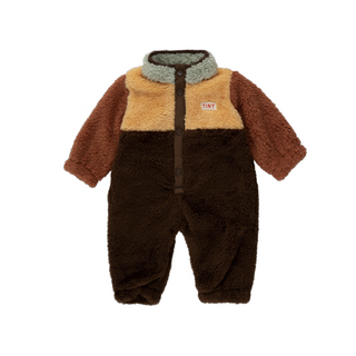 Tinycottons Baby Color Block Polar Sherpa One-Piece on DLK