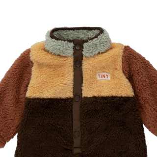 Tinycottons Baby Color Block Polar Sherpa One-Piece on DLK