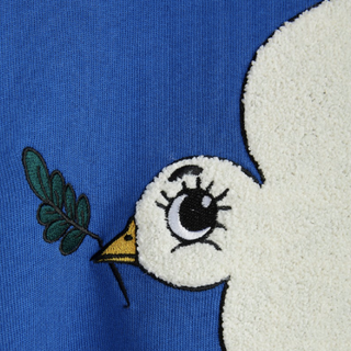 Mini Rodini x Wrangler Peace Dove Sweatshirt for Kids on DLK