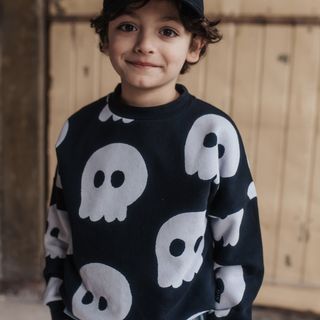 Little Man Organic cotton Ghost Sweatshirt for kids at DLK