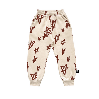 Little Man Organic Cotton Star Sweatpants for kids at DLK