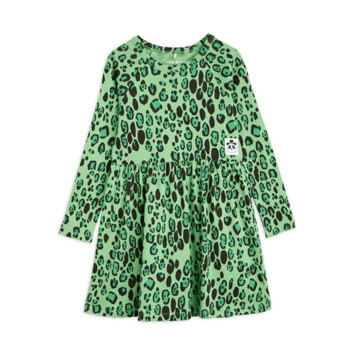 mini rodini leopard dress Mini Rodini Basic Leopard Long Sleeve Dress Dreams of Cuteness