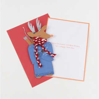 Meri Meri Reindeer Dancing Christmas Card