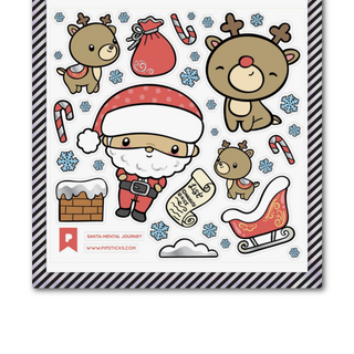 Holiday Santa-Mental Journey Stickers