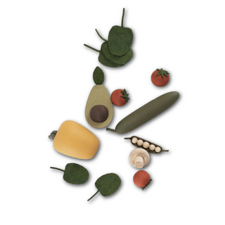 Sabo Concept Wooden Salad Vegetable Play Food on DLK