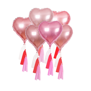 Pink Heart Foil Balloons