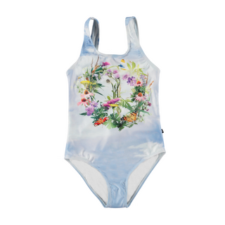 Molo Girls Nika Flower Peace Swimsuit on DLK