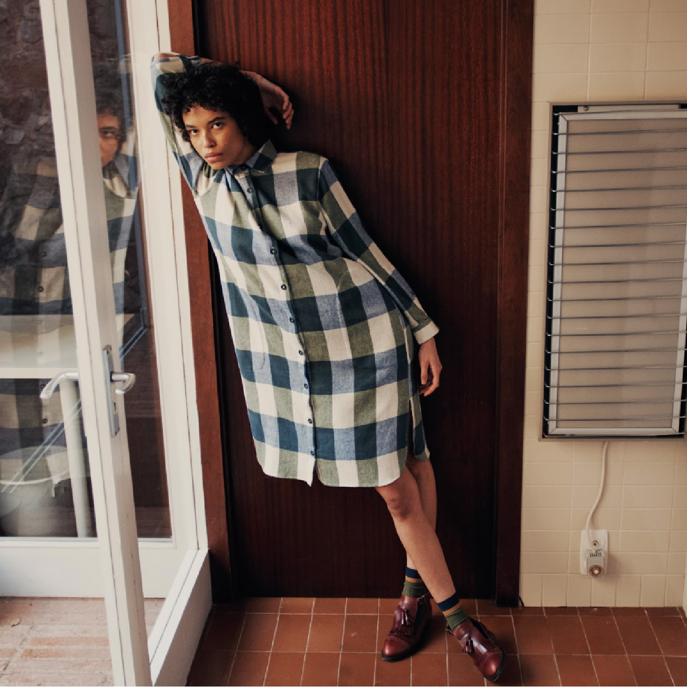 Plaid Check Shirt Dress Plaid Check Shirt Dress