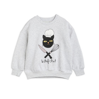 Mini Rodini Chef Cat Sweatshirt for kids on DLK