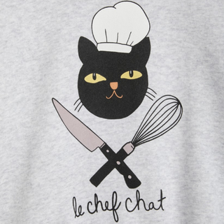 Mini Rodini Chef Cat Sweatshirt for kids on DLK